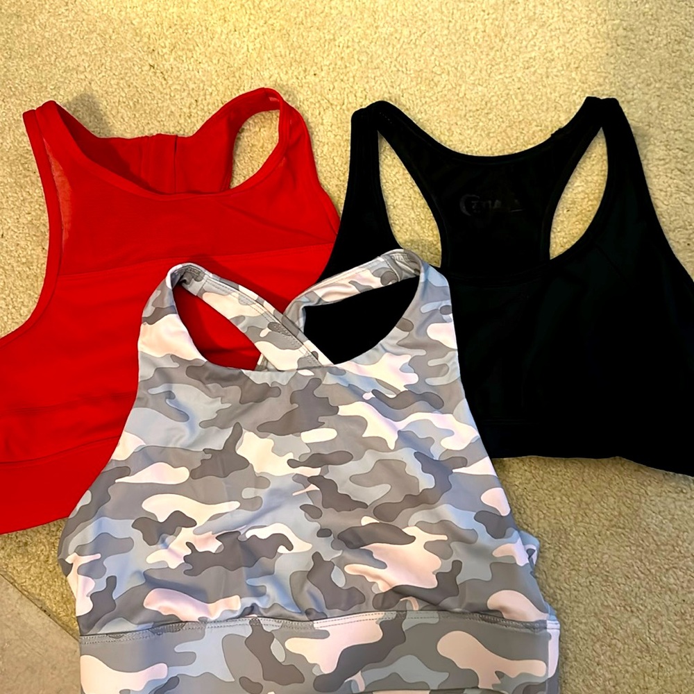 Bundle of Sport Bras - 2 Zyia + 1 Fabletics